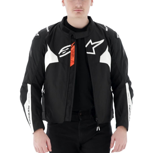 Alpinestars T-Jaws V4 Waterproof Textile Jacket - Black / White